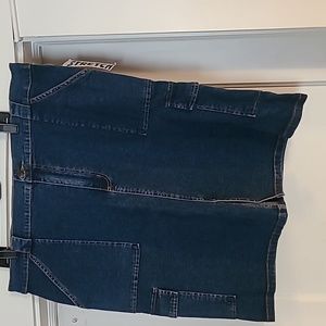 Denim Cargo Skirt 22w